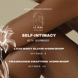 Le Bleu Atelier Gourmand Fragrance and Luxe Body Elixir Workshops